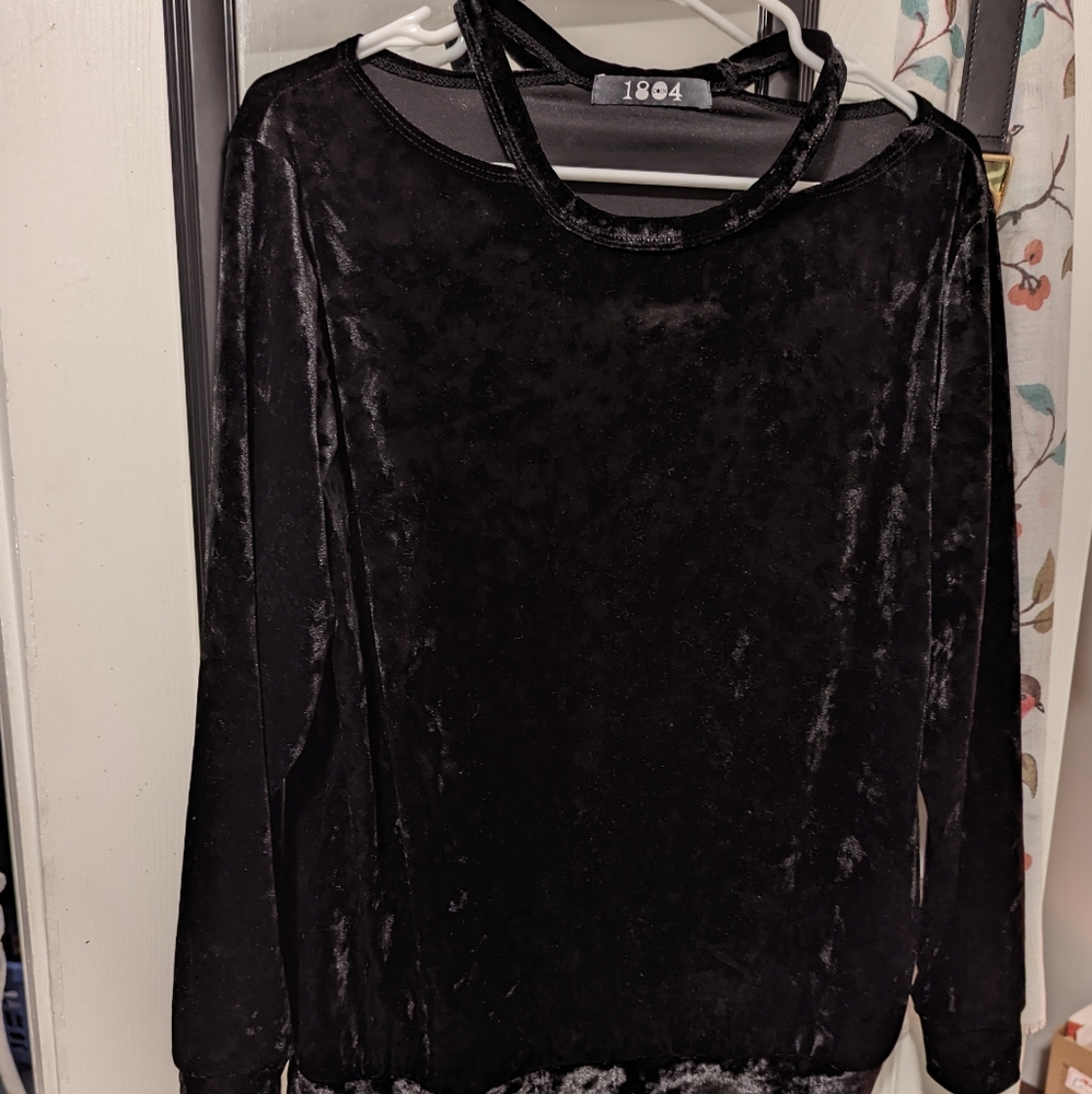 Velvet Black long sleeve shirt